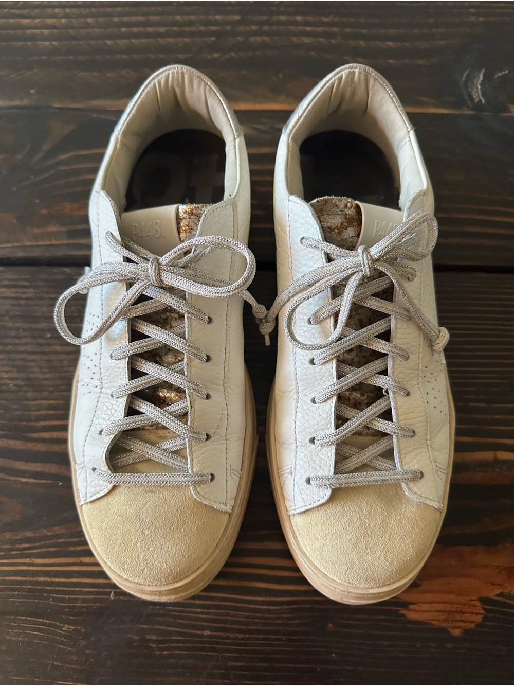 Valentino P448 Leather & Suede Sneakers
